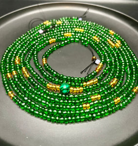 Dreams of Jade Waist Beads (Tie On) Double Strand