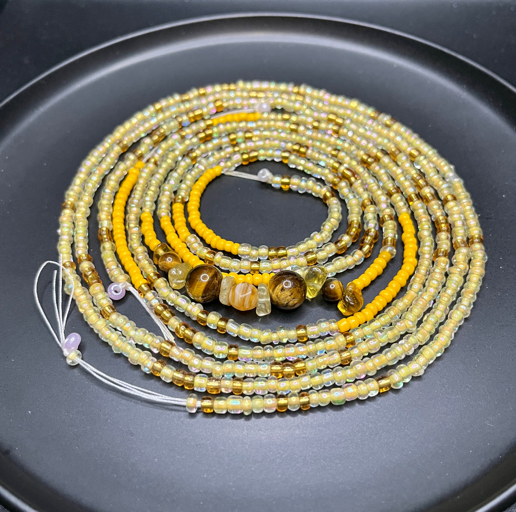 Oshun's Blessing Waist Beads (Tie On) Double Strand